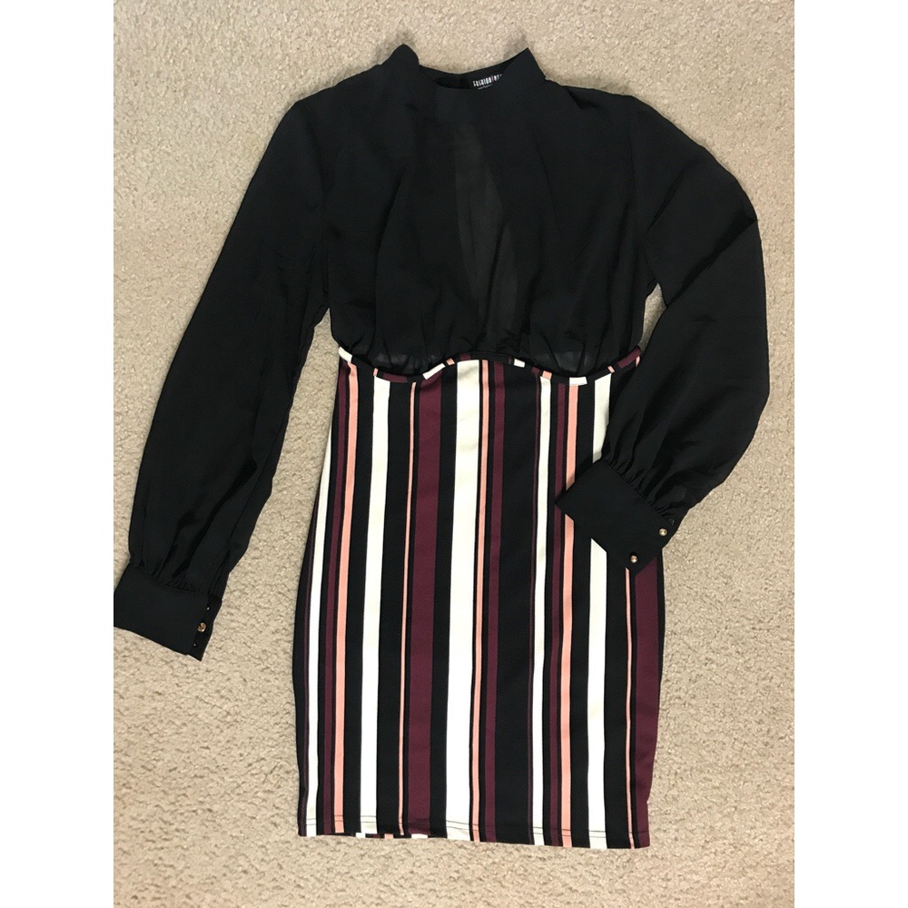 Fashion Nova multi-color Dress